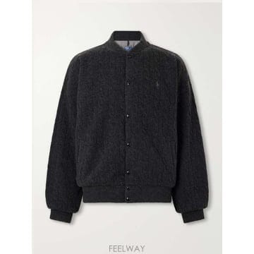 폴로 랄프로렌 케이블니트 울 & 캐시미어블렌드 블루종 자켓 710B B0082496484