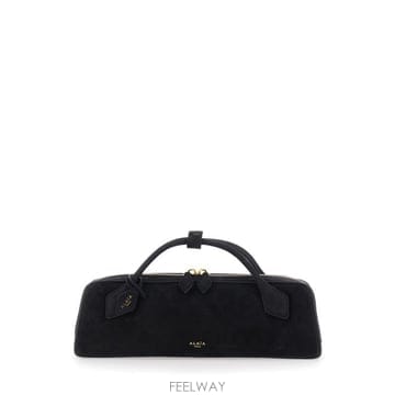 26FW 알라이아 르 테켈 스웨이드 고트스킨 클러치 AA1S06026CA328999 Black