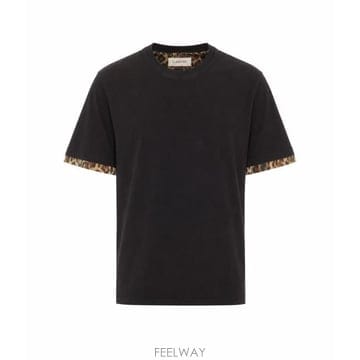 26FW 랑방 반팔 티셔츠 TS0312 J04010 BLACK