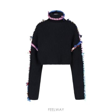 26FW 마린세르 스웨터 WTK096A CKNI0552 BK992 BLACK