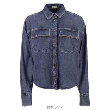 Brunello Cucinelli 26SS ���ڷ� ��ġ�ڸ� ���� ���� MH192RB526 MEDIUM DENIM26SS ���ڷ� ��ġ�ڸ� ���� ���� MH192RB526 MEDIUM DEN
