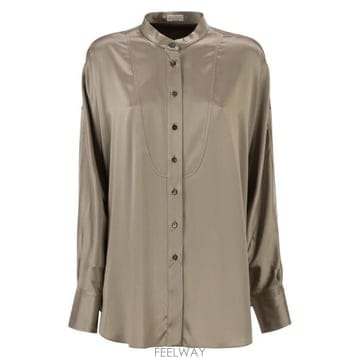 Brunello Cucinelli 26SS ���ڷ� ��ġ�ڸ� ����콺 M0C59MY906 OLIVE26SS ���ڷ� ��ġ�ڸ� ����콺 M0C59MY906 OLIVE