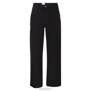 26SS 칼하트 스미스 데님 싱글 니 팬츠 I032024 BLACK