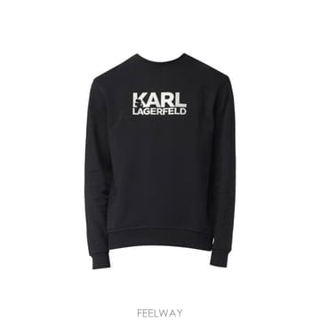 26SS 칼라거펠트 긴팔 티셔츠 705091 554917 910 NERO ARGENTO