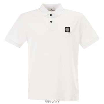 26SS 스톤 아일랜드 와펜패치 폴로 셔츠 L1S152200008 WHITE