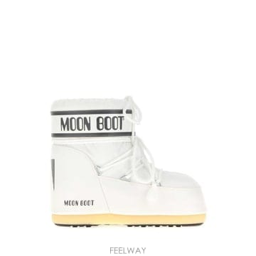 26FW 문부츠 아이콘 나일론 로우 부츠 1409340 A009 White
