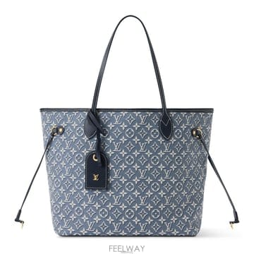 Louis Vuitton ���̺��� �׹�Ǯ MM (Neverfull MM) Monogram Embleme Bleu���̺��� �׹�Ǯ MM (Neverfull MM) Monogram Embleme Ble