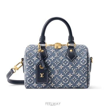 Louis Vuitton ���̺��� ���ǵ� �ݵѸ��� 20 (Speedy Bandouliere 20) Monogram Embleme Bleu���̺��� ���ǵ� �ݵѸ��� 20 (Speedy Bandouliere 20) Mo