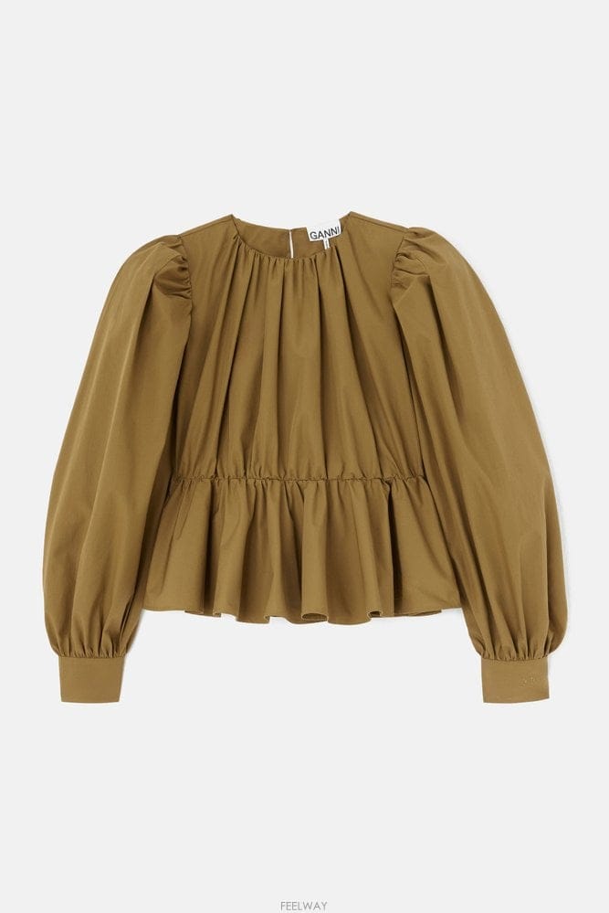 GANNI 26 F/W ���� ����Ʈ ���ø� GATHERED PEPLUM ����콺 B003249922926 F/W ���� ����Ʈ ���ø� GATHERED PEPLUM ����콺 B00