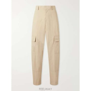 보테가 베네타 스트레이트레그 COTTONTOILE 카고 트라우저 8 B0082496525