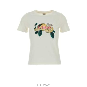 26FW 끌로에 반팔 티셔츠 CH26AJH08981 107 White