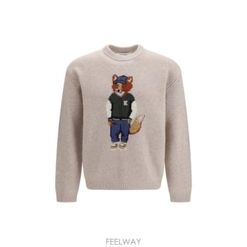 26FW 메종키츠네 긴팔 티셔츠 MRMKJ02KT1241 0548 BEIGE
