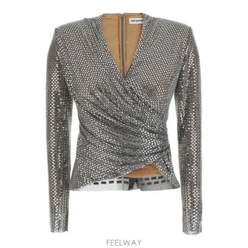 Self Portrait 26FW ���� ��Ʈ����Ʈ ž AW26154TGRGREY26FW ���� ��Ʈ����Ʈ ž AW26154TGRGREY