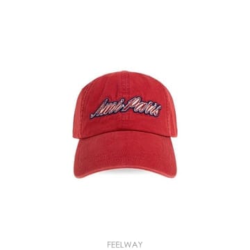AMI 아미 파리 자수 모자 UCP290AW0052WASHEDCOTTON A342RUBYREDWASHED T