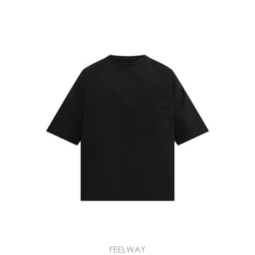 박시 포켓 티셔츠 TS0044LJ1073 BK999 TP979522370