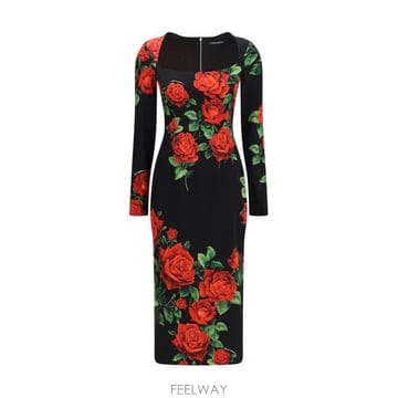 Dolce&Gabbana �ؿ� ���¸���� AW26 ��ü �� ���ٳ� ���� ���� ����Ʈ �������� �̵� �巹�� F6AWBTFSA9R_HN6�ؿ� ���¸���� AW26 ��ü �� ���ٳ� ���� ���� ����Ʈ 