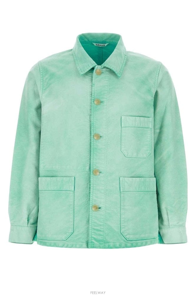 AURALEE ���� ����Ʈ���̵� ������ ��ư ��� MOLESKIN COVERAL B0442318675���� ����Ʈ���̵� ������ ��ư ��� MOLESKIN COVERAL 