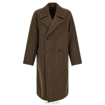 더블 브레스티드 소프트 코트 CO1169LF1700 GR704 TP979637827