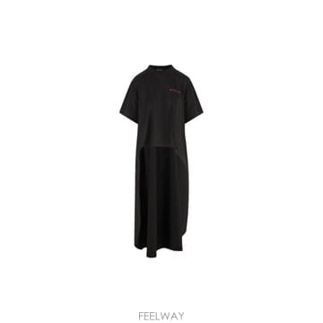 발렌시아가 백 그라디언트 테이퍼드 티셔츠 871740TVVE6 1000 BLACK TP980057650
