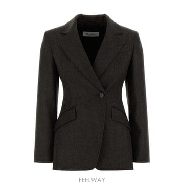 Max Mara 싱글 브레스티드 버튼 블레이저 2621046022600 057 TP980040931