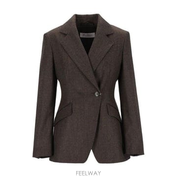 Max Mara 싱글 브레스티드 버튼 블레이저 2621046022600 057BLACKCAMEL TP9800
