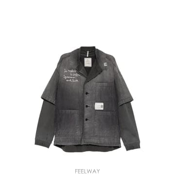 26 FW 메종미하라야스히로 스웨트 레이어드 워크 셔츠 A17SH087 TP459883479