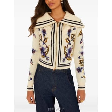 | Other Brand | 26 FW FARM Rio golden nature full zipper knit cardigan 3602426 FW FARM Rio golden nature full zipper knit cardigan