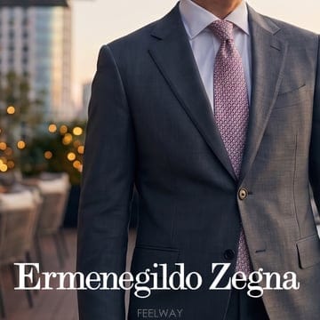 ERMENEGILDO ZEGNA 에르메네질도제냐 핑크 입체 직조 패턴 넥타이 9cm S~A+등급 e2163
