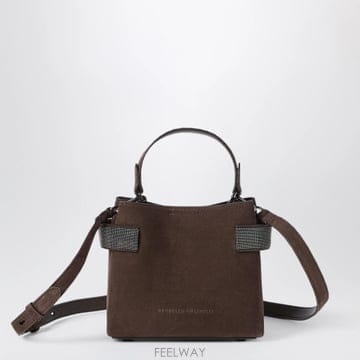 Brunello Cucinelli [T56]���ڷ� ��ġ�ڸ� MBDLD2499SUE Brown ���� ũ�ν��� ����[T56]���ڷ� ��ġ�ڸ� MBDLD2499SUE Brown ���� ũ�ν�