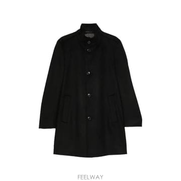 26 FW 보스 하이 넥 버튼 업 코트 50571853 TP459253744