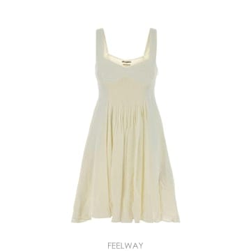 J.W.Anderson [X45]JW�ش��� DR0533PG1997 006 ���� ���ǽ� �� �̵� �̴� �巹�� Ivory crepe m[X45]JW�ش��� DR0533PG1997 006 ���� ���ǽ� �� �̵� ��