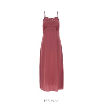 Chloe [X45]���ο� CH26UR137005 6AQ ���� ���ǽ� �� �̵� �̴� �巹�� Dark pink crepe[X45]���ο� CH26UR137005 6AQ ���� ���ǽ� �� �̵� �̴� 