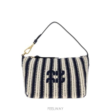 Miu Miu [X45]�̿�̿� 5NE8412IHD F017J ���� Ŭ��ġ �Ŀ�ġ ��Ƽ���̽� Embroidered fabr[X45]�̿�̿� 5NE8412IHD F017J ���� Ŭ��ġ �Ŀ�ġ ��Ƽ
