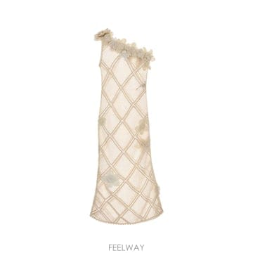 J.W.Anderson [X45]JW�ش��� KW1579PG2021 101 ���� ���ǽ� �� �̵� �̴� �巹�� Sand crochet[X45]JW�ش��� KW1579PG2021 101 ���� ���ǽ� �� �̵� ��