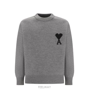 Ami [W63]�ƹ� UKS838018 A273 ���� ������ ��Ʈ ����� Maglione in lana grigia[W63]�ƹ� UKS838018 A273 ���� ������ ��Ʈ ����� Magli