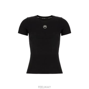 Marine Serre [W63]�������� WTT012ACJER0008 BK99 ���� Ƽ���� ���� ž T SHIRT[W63]�������� WTT012ACJER0008 BK99 ���� Ƽ���� ���� ž