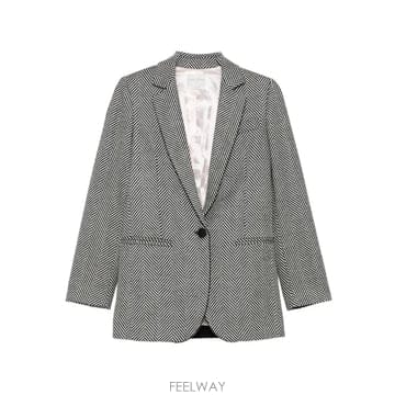 26 FW Forte Forte 헤링본 패턴 블레이저 14313MYJACKET TP459807985