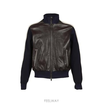 26 FW 웨일즈 보너 패스 패널 레더 재킷 US26LE03LE02 TP457824640
