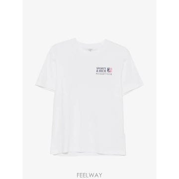 26 FW 스포티앤리치 로고 프린트 티셔츠 TO119710431WH01 TP455907854