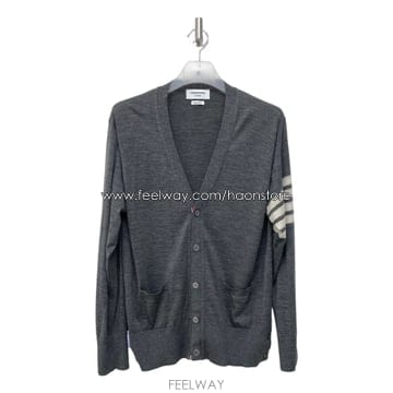 톰브라운 MKC002A 메리노울 사선완장 남성 가디건H00460