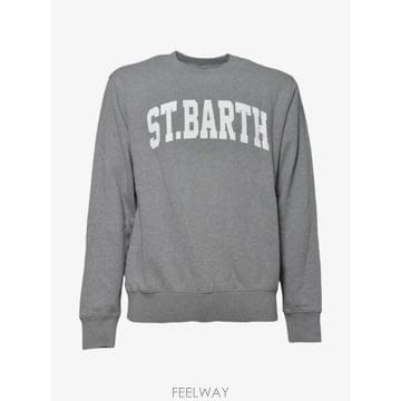 | Other Brand | 26 FW MC2 Saint Barth grey Soho cotton sweatshirt with St  B26 FW MC2 Saint Barth grey Soho cotton sweatshirt with