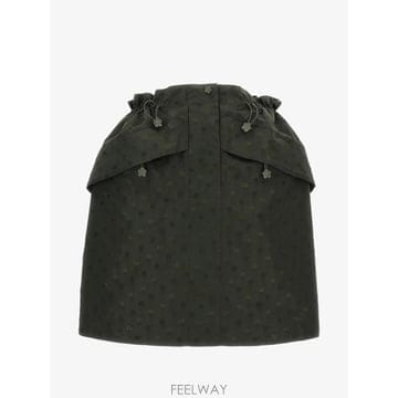 26 FW 세실리에 반센 델리나 플로럴 자카드 미니 스커트 26RTW17010OLIVE TP459933692