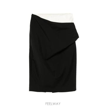 | Other Brand | 26 FW Rohe double waistband skirt black 42132104 TP45976377026 FW Rohe double waistband skirt black 42132104 TP459