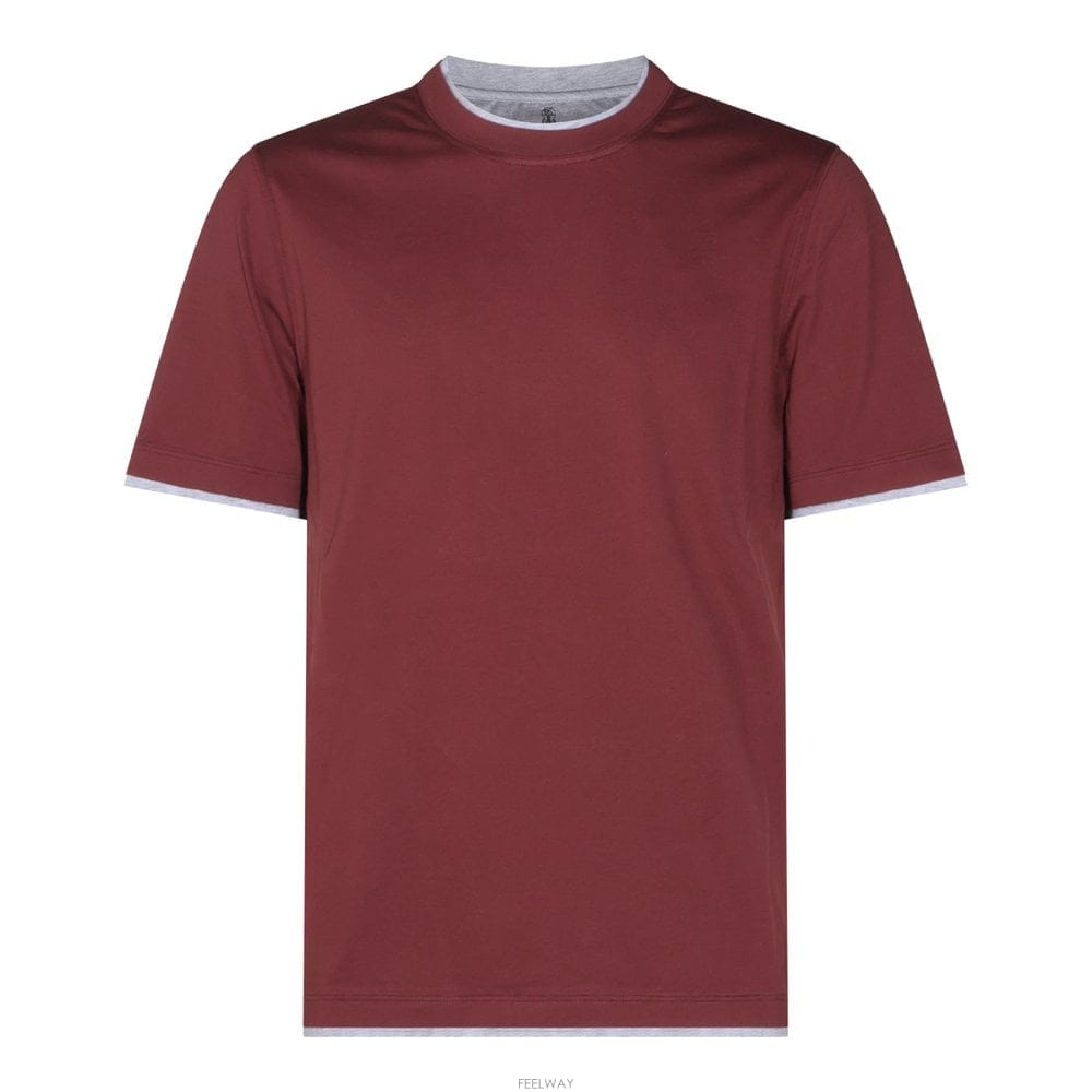 Brunello Cucinelli ���ڷ� ��ġ�ڸ� SHORTSLEEVEDTSHIRTS M0B1374 B0562503810���ڷ� ��ġ�ڸ� SHORTSLEEVEDTSHIRTS M0B1374 B0562503