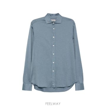 26 FW Canali 스프레드 칼라 버튼 업 셔츠 CSL70B1GN03485 TP459955740