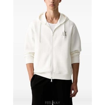 26 FW Armani Exchange 로고 프린트 후드 집업 XM000371AF10818 TP4578049