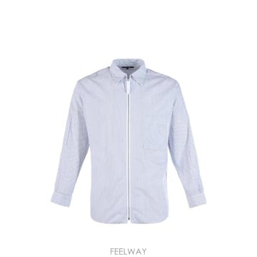 Comme des Garcons 26 FW �ĵ������� �ȹ� vertical stripe zip up shirt HRB010051 TP459726 FW �ĵ������� �ȹ� vertical stripe zip up shirt HRB