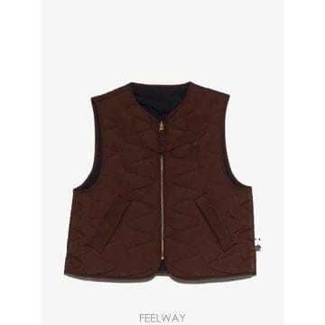 26 FW BIMBA Y LOLA  다크 초콜릿 리버서블 패딩 베스트 262BR044010642 TP4594