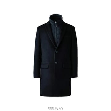26 FW 맥케이지 Skai SLB quilted insert wool coat P004243 TP45996