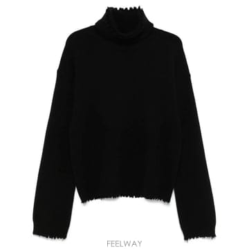 | Other Brand | 26 FW Uma Wang fringed ribbed knit sweater UK7144 TP4599530726 FW Uma Wang fringed ribbed knit sweater UK7144 TP45